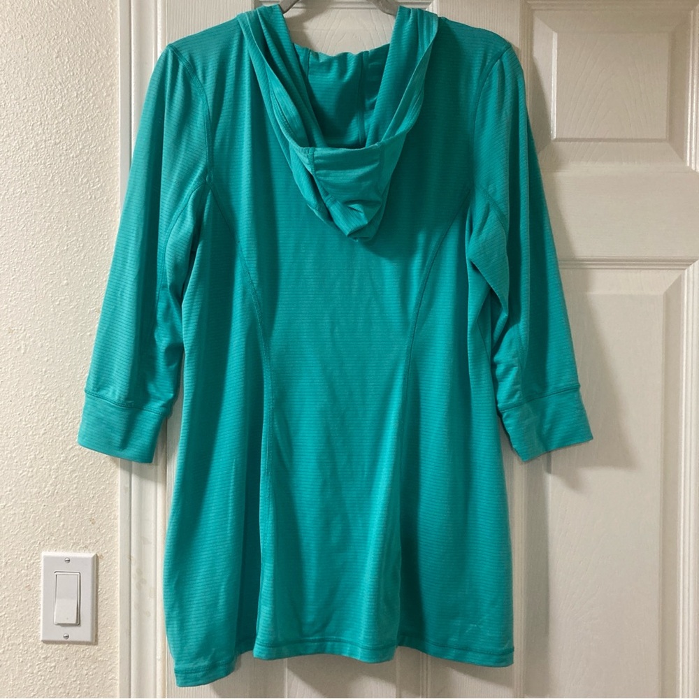 The North Face Hoodie Womens  Hooded Turnic Lightweight Thin Green Size M - Picture 16 of 16